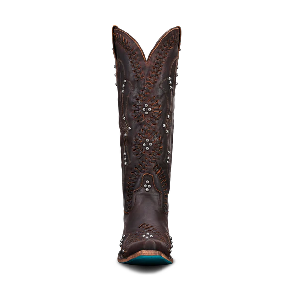 Cossette - Boho Western Boot in Cognac