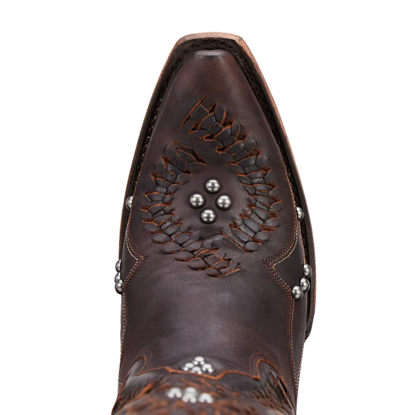 Cossette - Boho Western Boot in Cognac