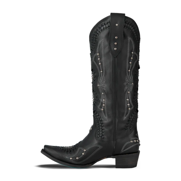 Cossette - Boho Western Boot in Black