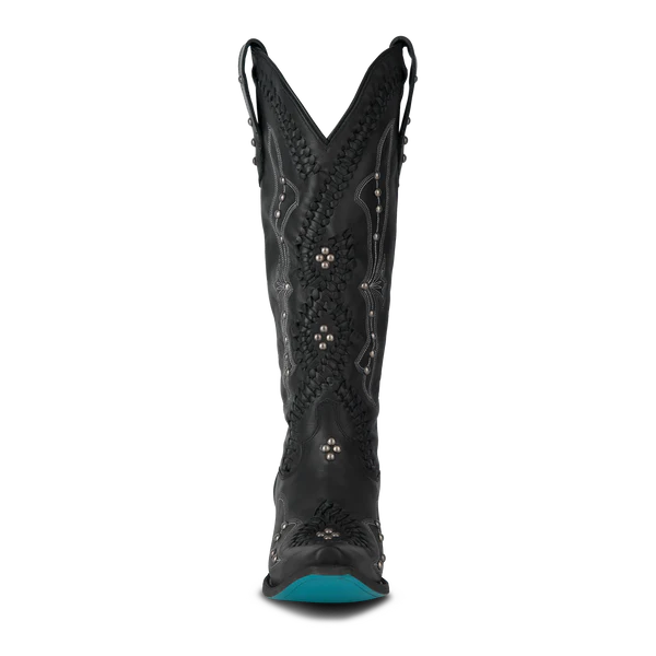 Cossette - Boho Western Boot in Black
